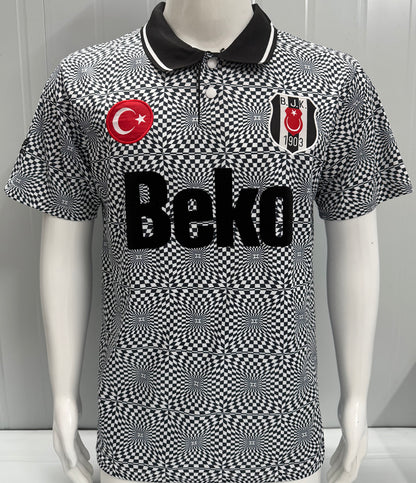 Jersey 1991/1992 Besiktas Local Manga corta Versión Fan Retro