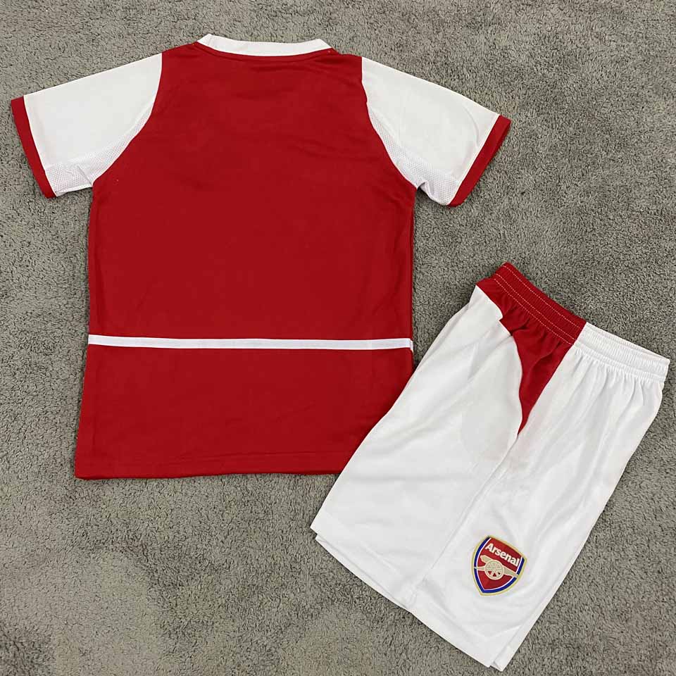 jersey 2002/04 arsenal local manga corta niño retro