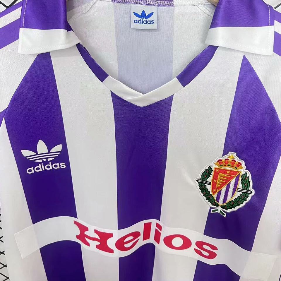 jersey 1984 real valladolid local manga corta versión fan retro