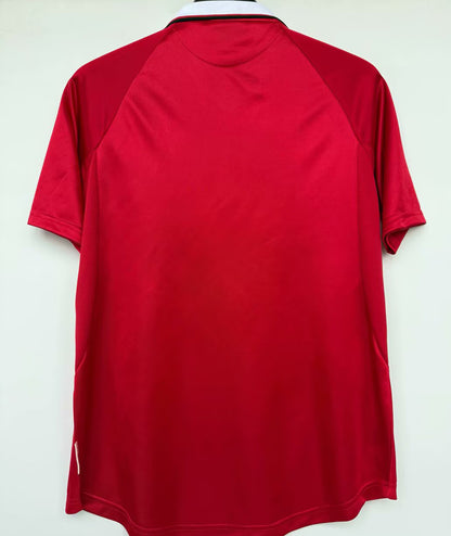 Jersey 1999/2000 Manchester United Local Manga corta Versión Fan Retro