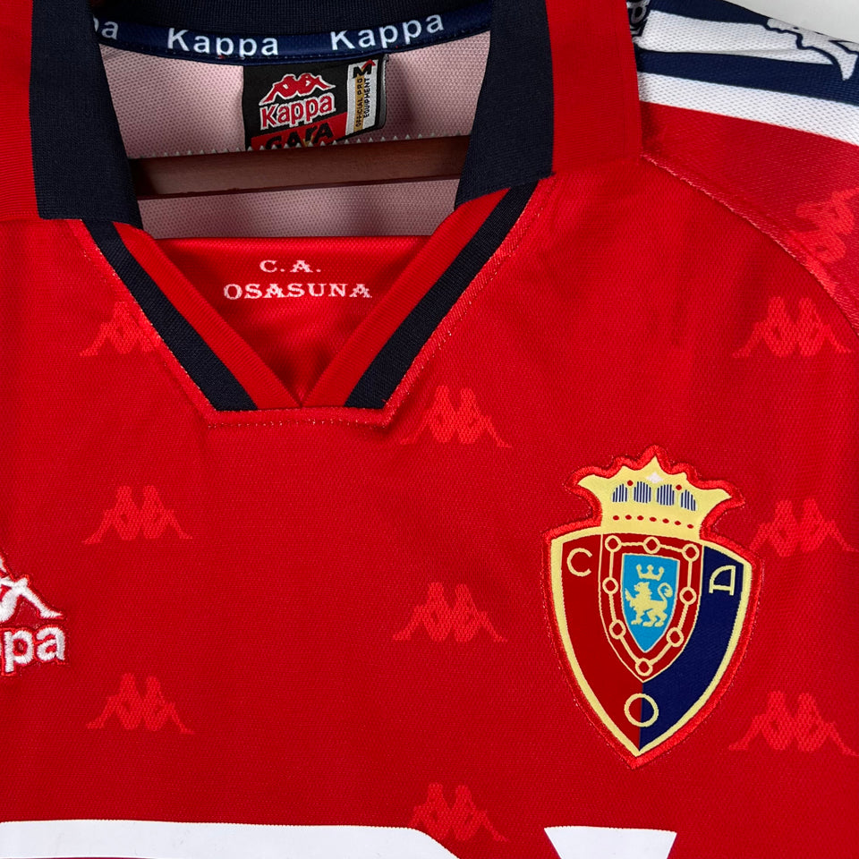 jersey 1996/97 osasuna local manga corta versión fan retro