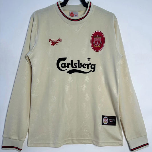 Jersey 1996/97 Liverpool Visitante Manga larga Versión Fan Retro