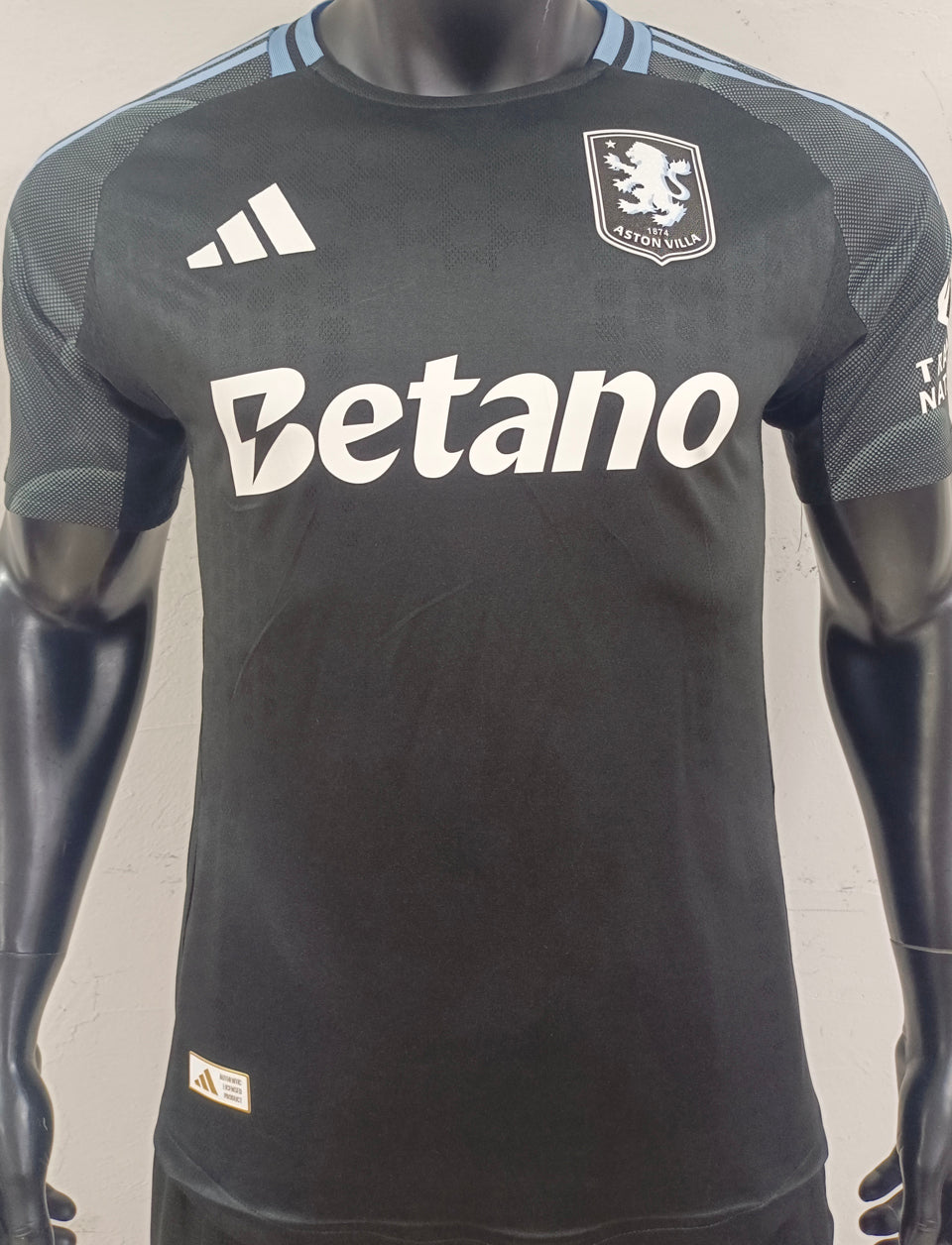 jersey 2025/26 aston villa visitante manga corta versión jugador