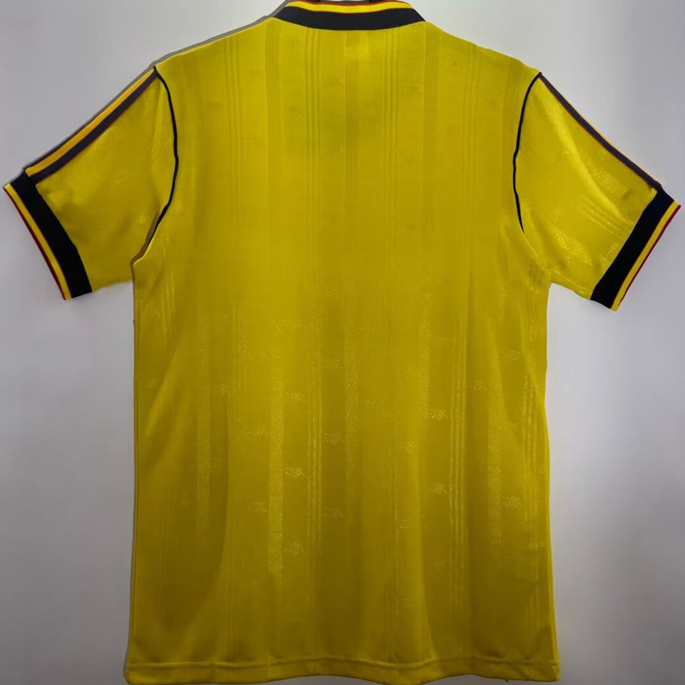 jersey 1986/88 arsenal visitante manga corta versión fan retro
