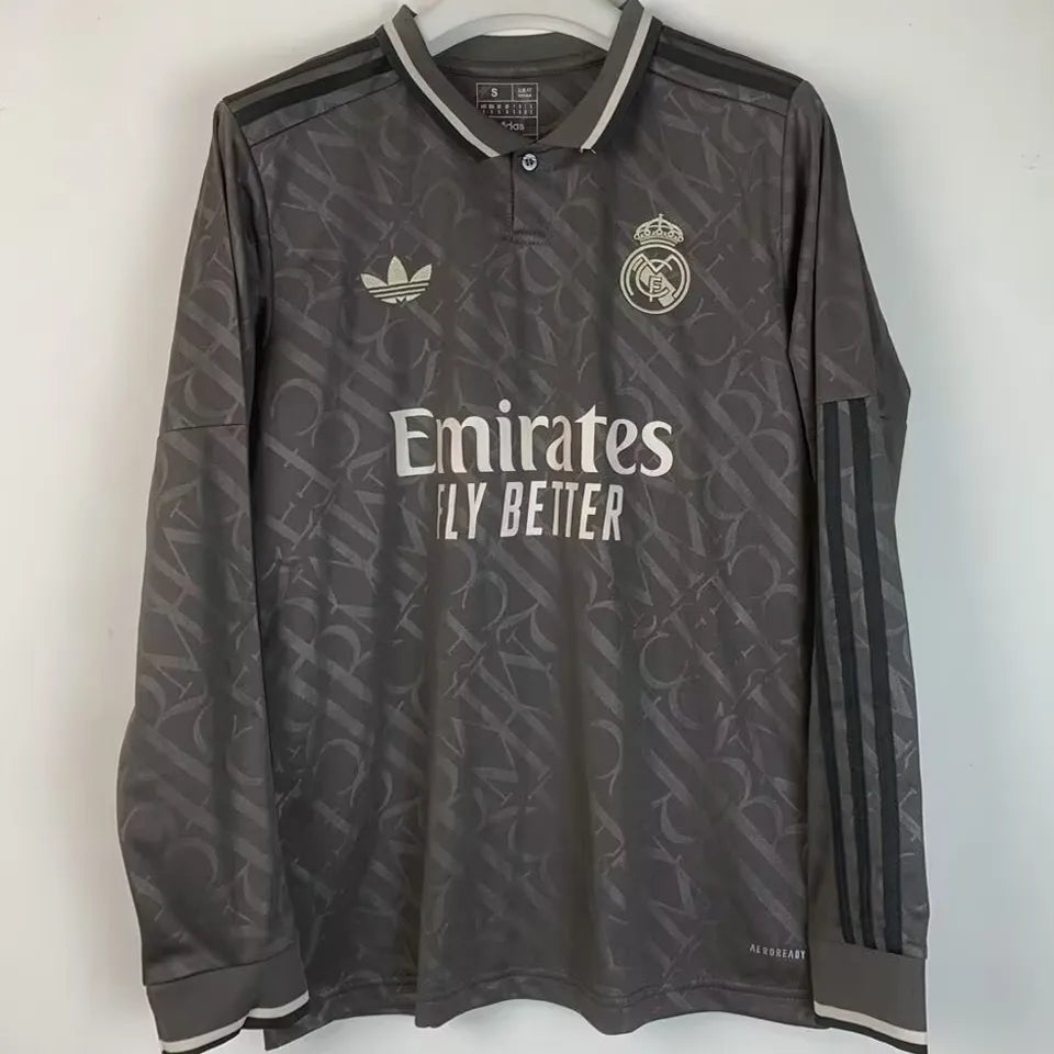 Jersey 2024/25 Real Madrid Tercero Manga larga Versión Fan