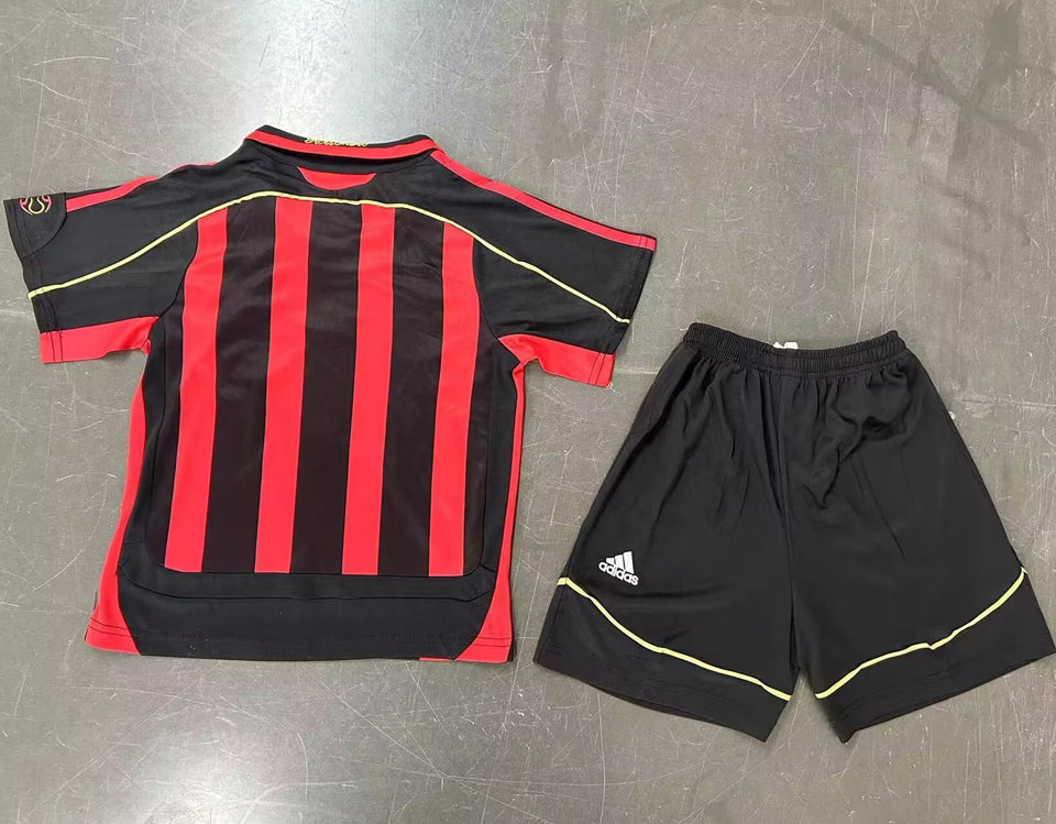 Jersey 2006/07 AC Milan Local Manga corta Niño Retro