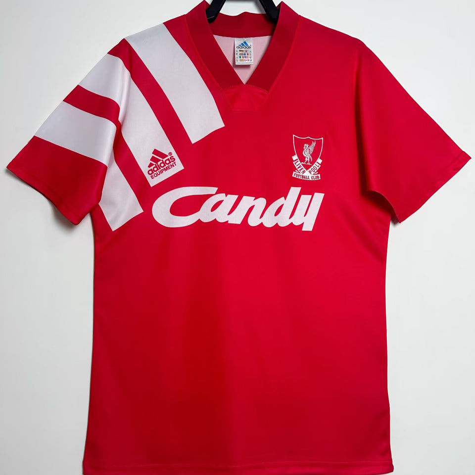 jersey 1991/92 liverpool local manga corta versión fan retro