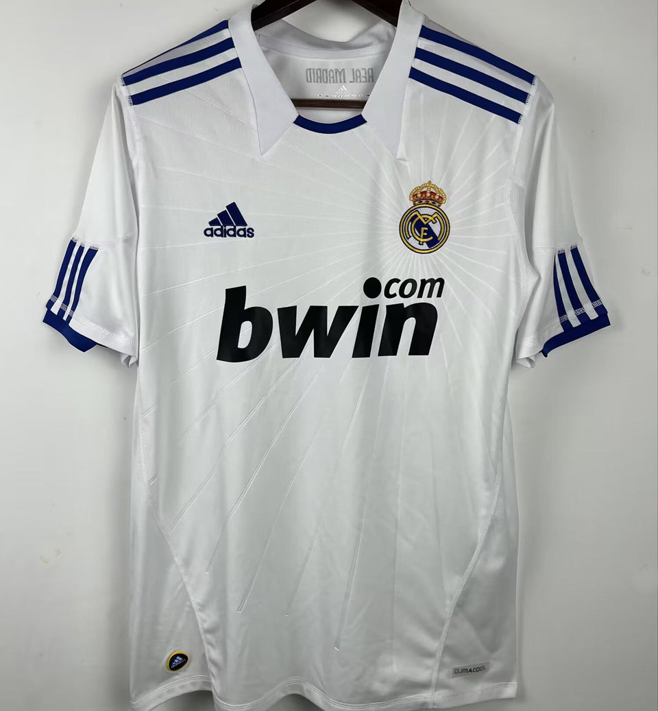 jersey 2010/11 real madrid local manga corta versión fan retro