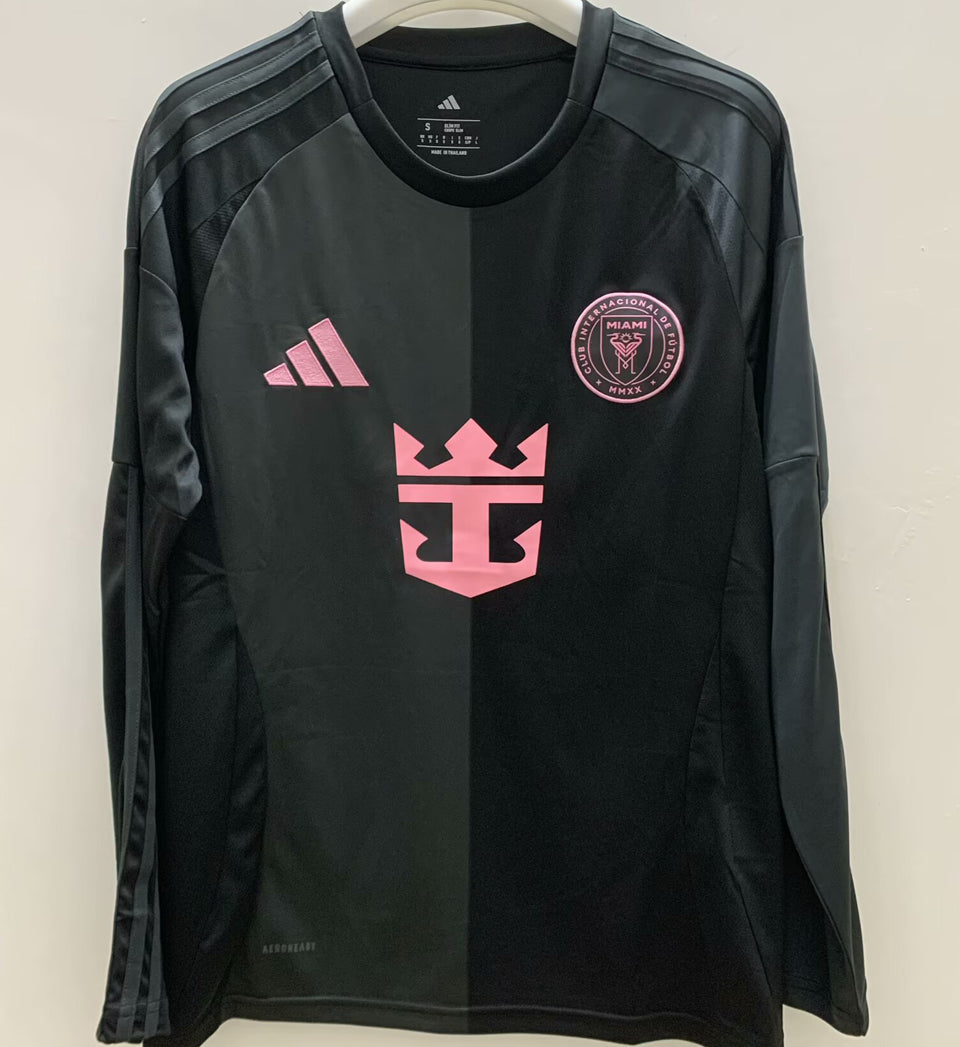 Jersey 2025/26 Inter Miami Visitante Manga larga Versión Fan
