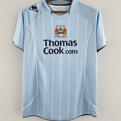 Jersey 2007/08 Manchester City Local Manga corta Versión Fan Retro