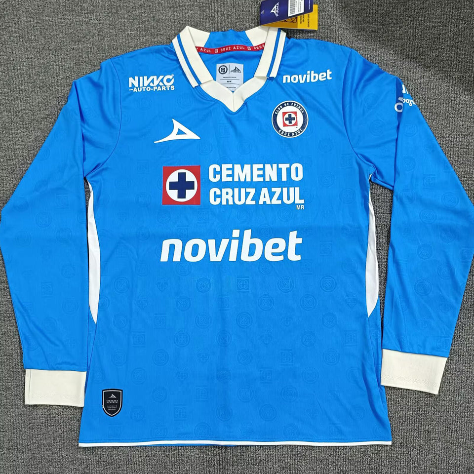 jersey 2026/27 cruz azul local manga larga versión fan