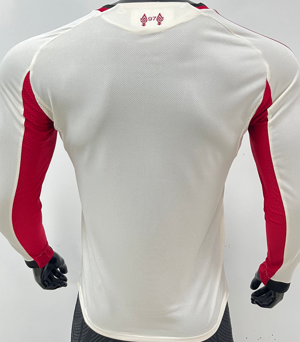 jersey 2025/26 liverpool visitante manga larga versión jugador