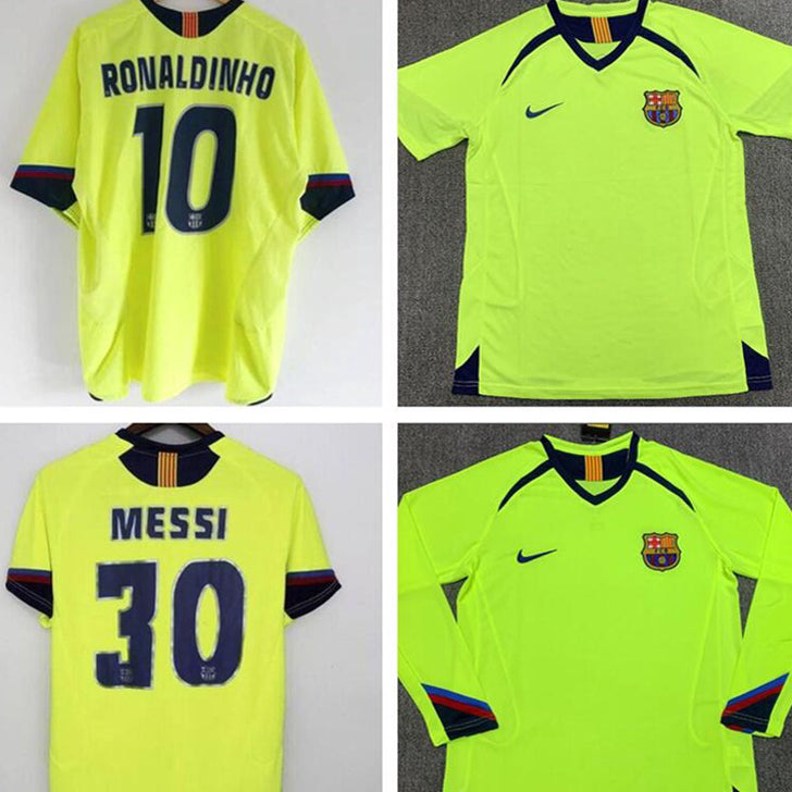 Jersey 2005/06 Barcelona Visitante Manga corta Versión Fan Retro