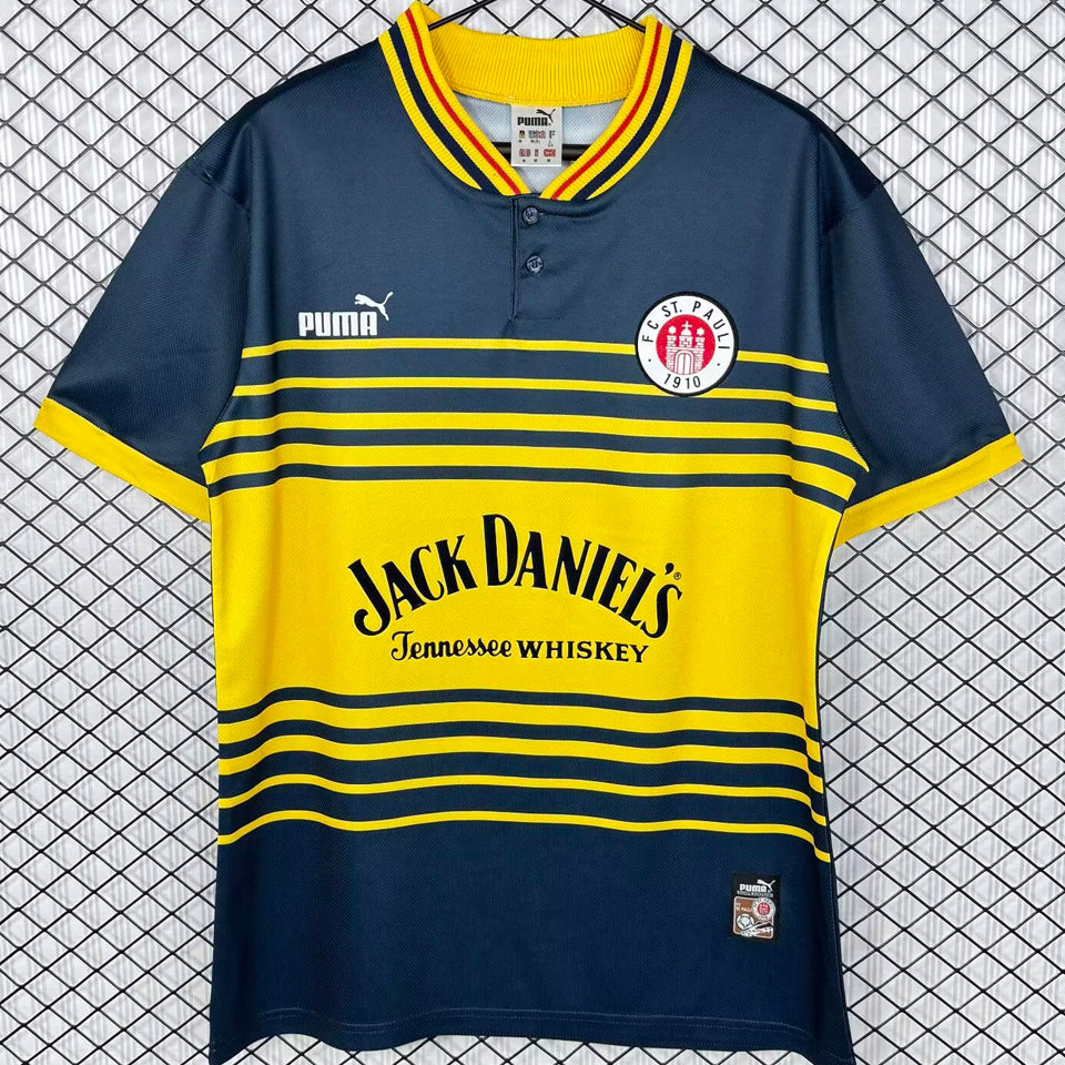 jersey 1997/1998 st pauli visitante manga corta versión fan retro