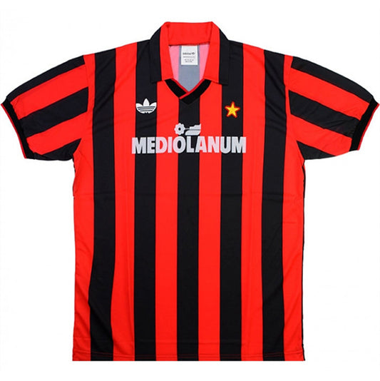 Jersey 1991/92 AC Milan Local Manga corta Versión Fan Retro