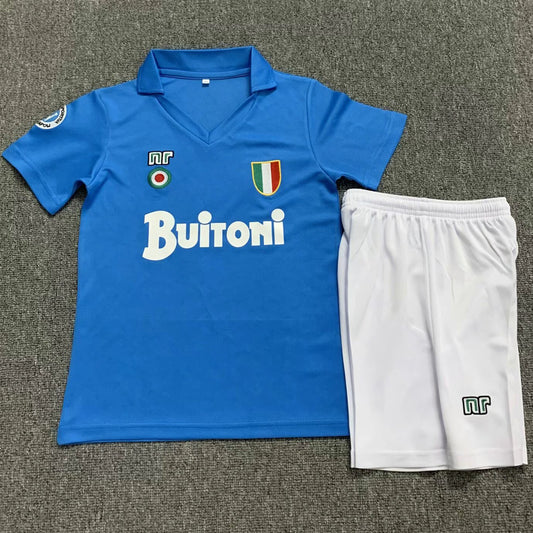 Jersey 1987/88 Napoli Local Manga corta Niño Retro