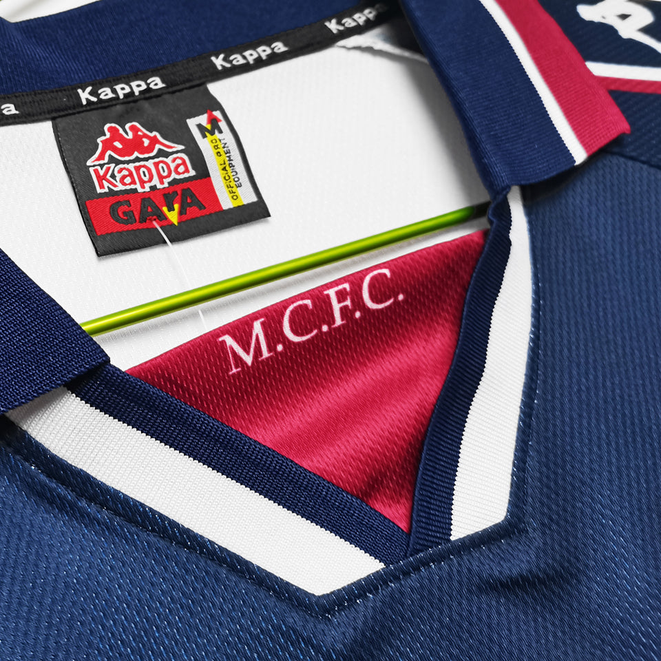 jersey 1997/98 manchester city visitante manga corta versión fan retro