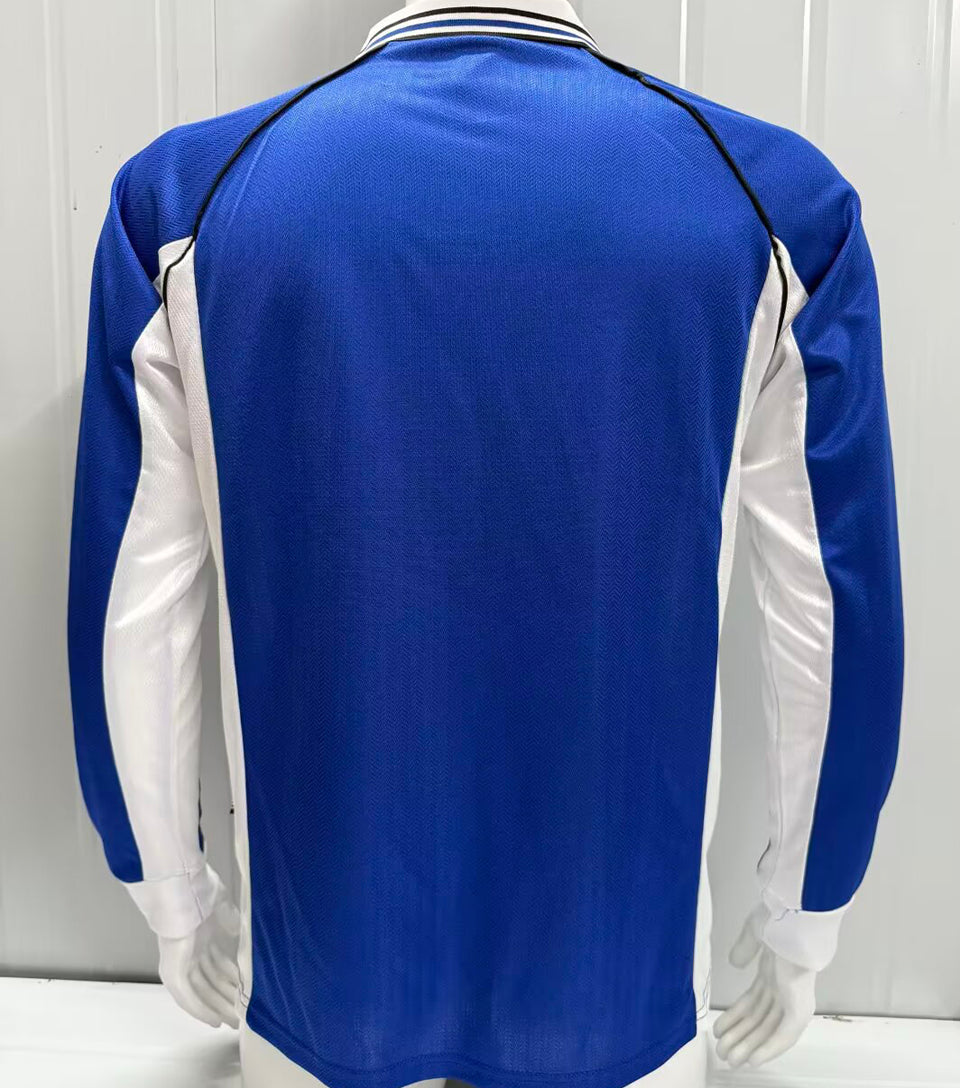 jersey 1998/2000 schalke 04 especial manga larga versión fan retro