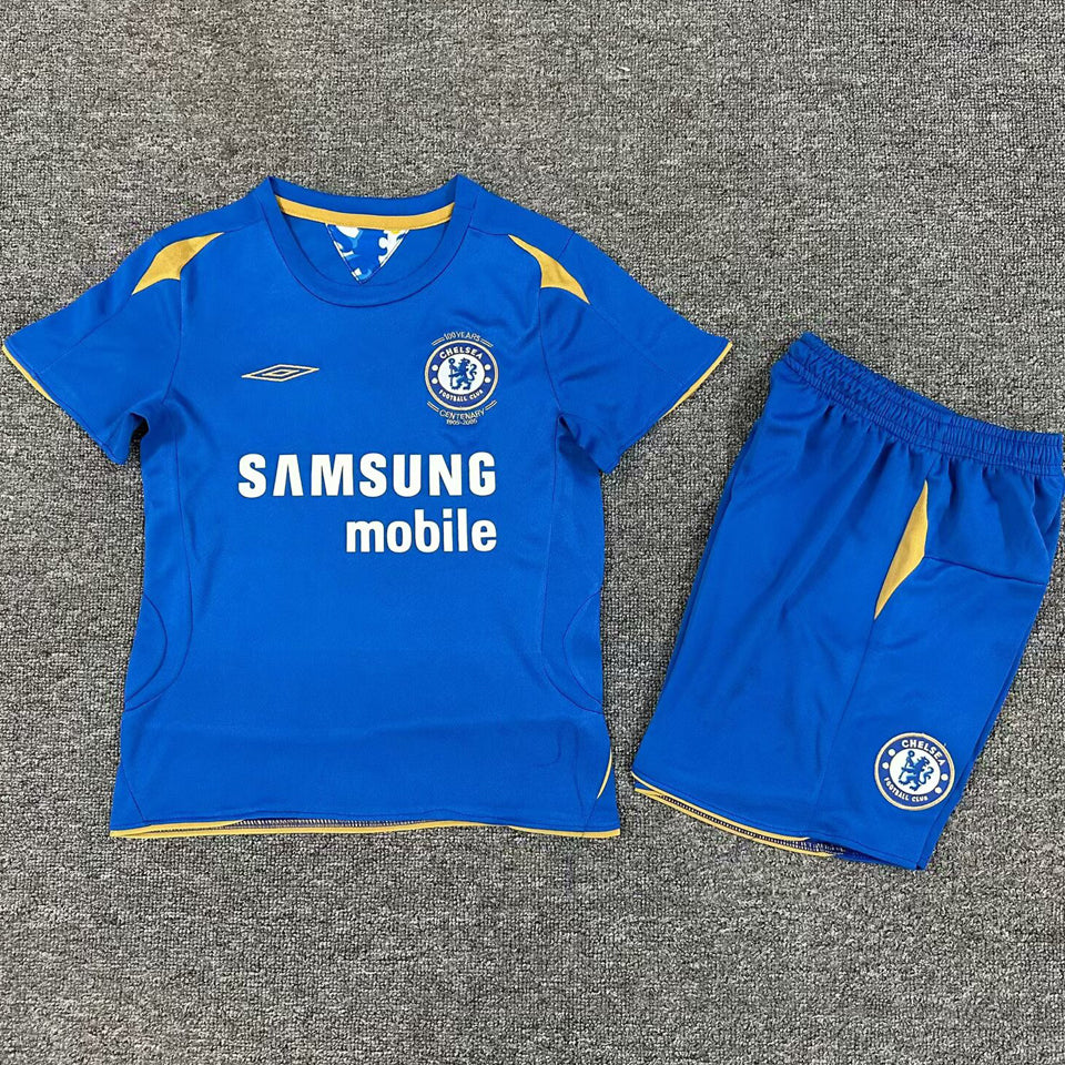 jersey 2005/06 chelsea local manga corta niño retro
