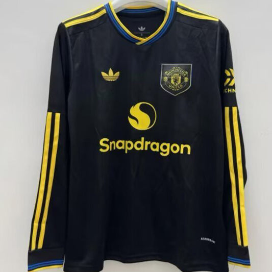 Jersey 2025/26 Manchester United Tercero Manga larga Versión Fan