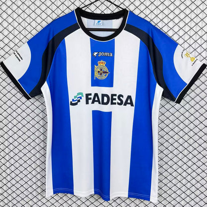 Jersey 2001/2002 Deportivo La Coruna Local Manga corta Versión Fan Retro