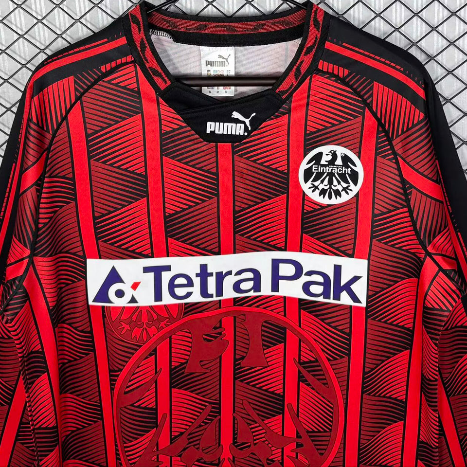 jersey 1995/1996 frankfurt local manga larga versión fan retro