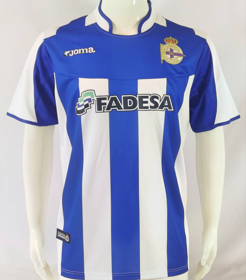 jersey 2003/04 deportivo la coruna local manga corta versión fan retro