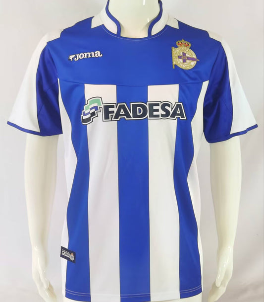 Jersey 2003/04 Deportivo La Coruna Local Manga corta Versión Fan Retro