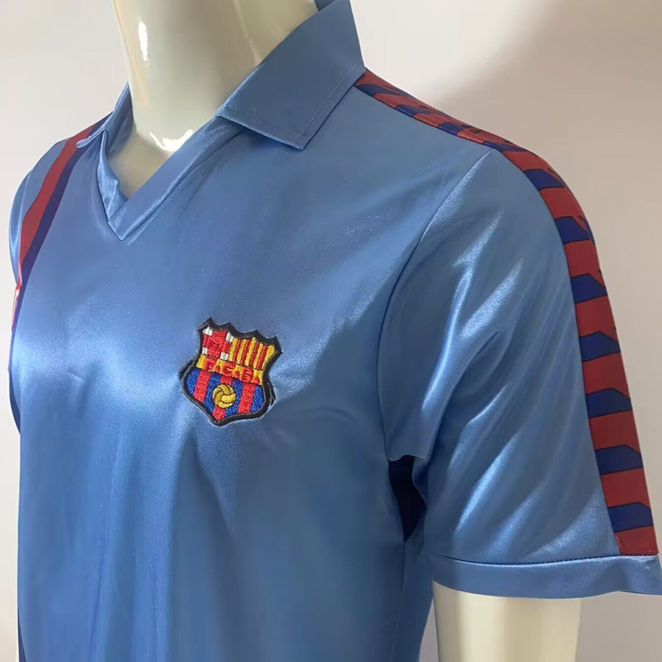 Jersey 1985/91 Barcelona Visitante Manga corta Versión Fan Retro