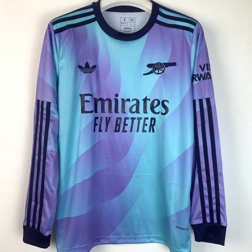 Jersey 2024/25 Arsenal Tercero Manga larga Versión Fan