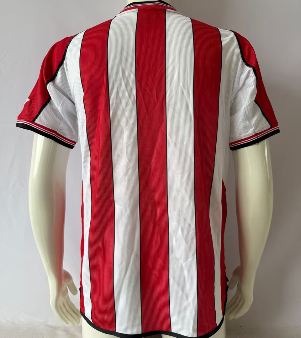 Jersey 2002/2003 Olympiacos Local Manga corta Versión Fan Retro