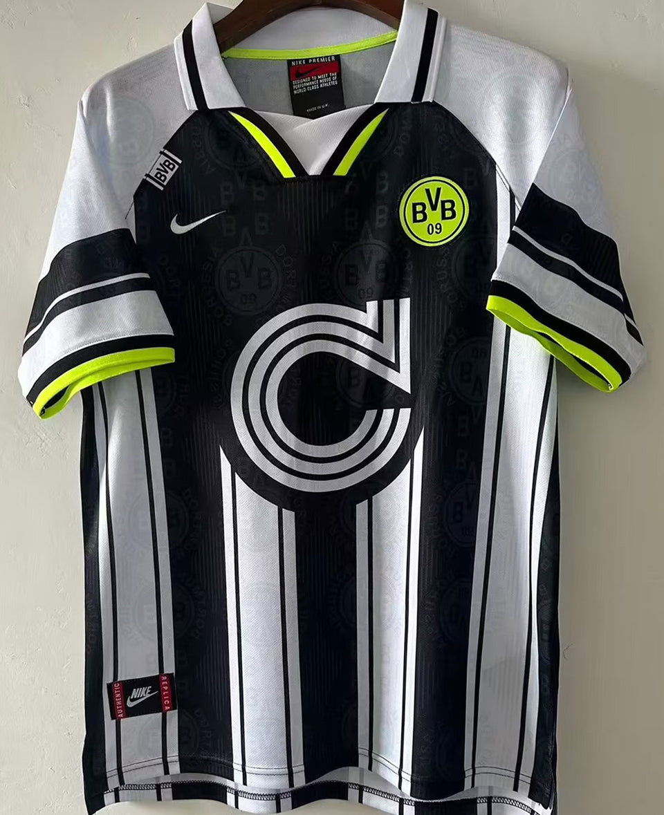 Jersey 1995 Borussia Dortmund Visitante Manga corta Versión Fan Retro