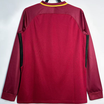 Jersey 2017/18 Roma Local Manga larga Versión Fan Retro