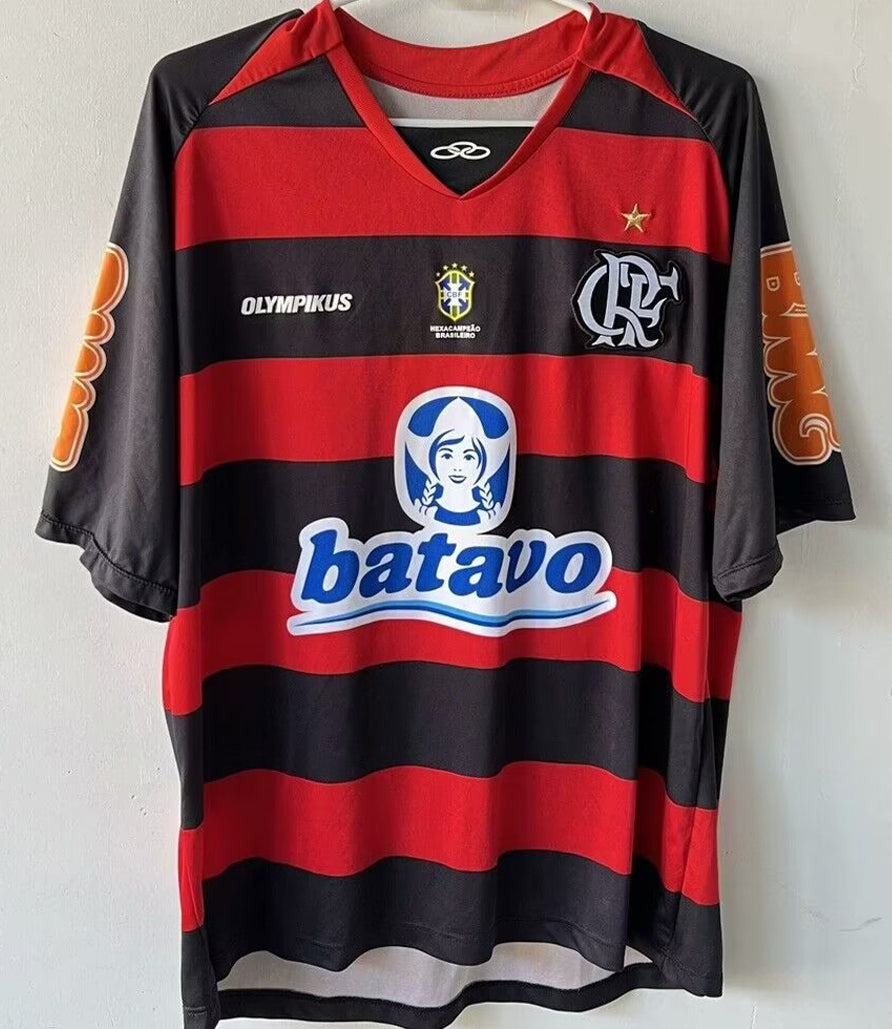 jersey 2010 flamengo local manga corta versión fan retro