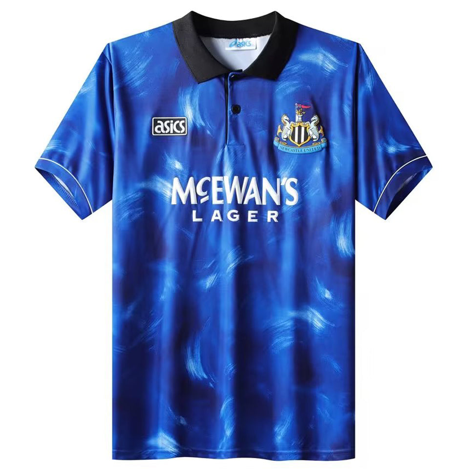 jersey 1993/95 newcastle visitante manga corta versión fan retro