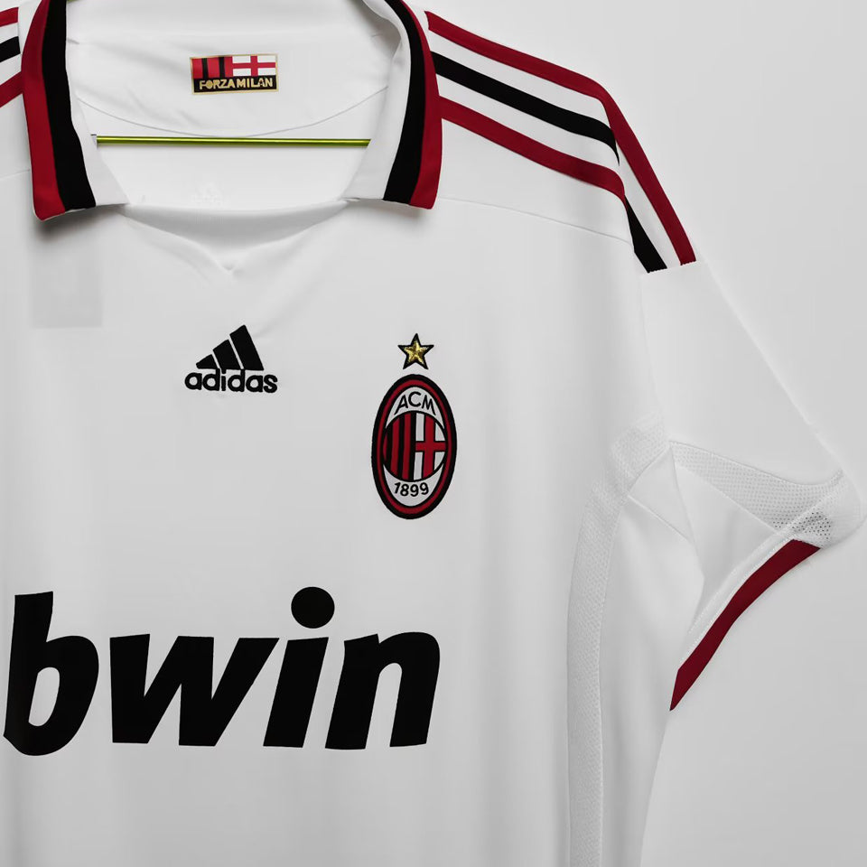 jersey 2009/10 ac milan visitante manga corta versión fan retro