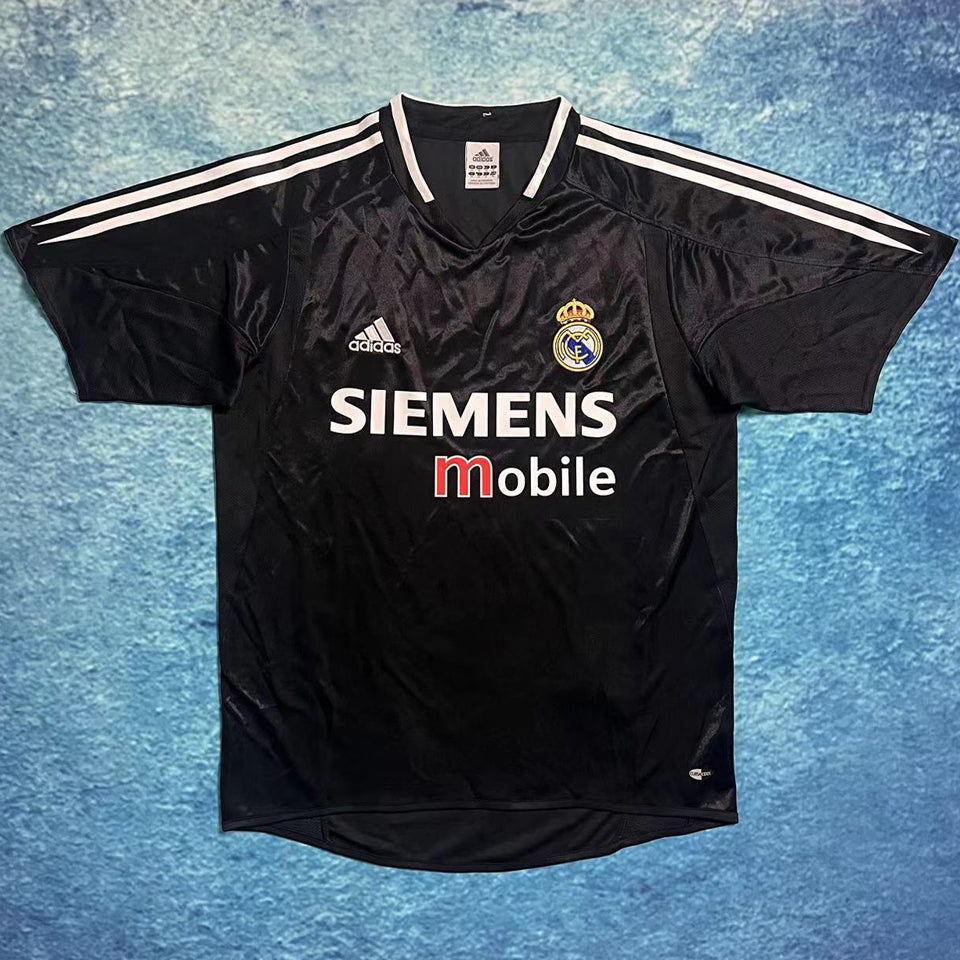 jersey 2004/05 real madrid visitante manga corta versión fan retro