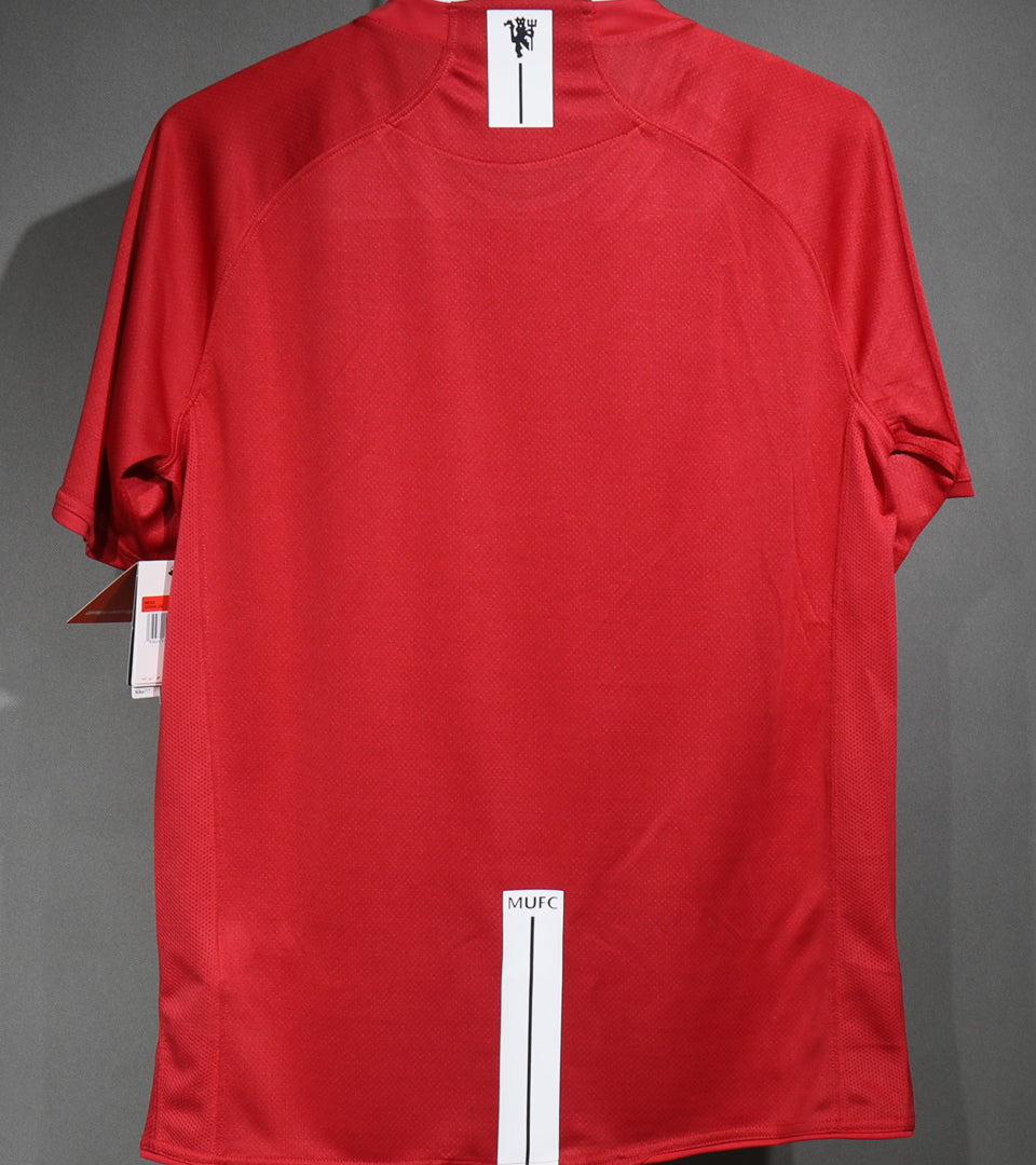 Jersey 2007/08 Manchester United Local Manga corta Versión Jugador Retro