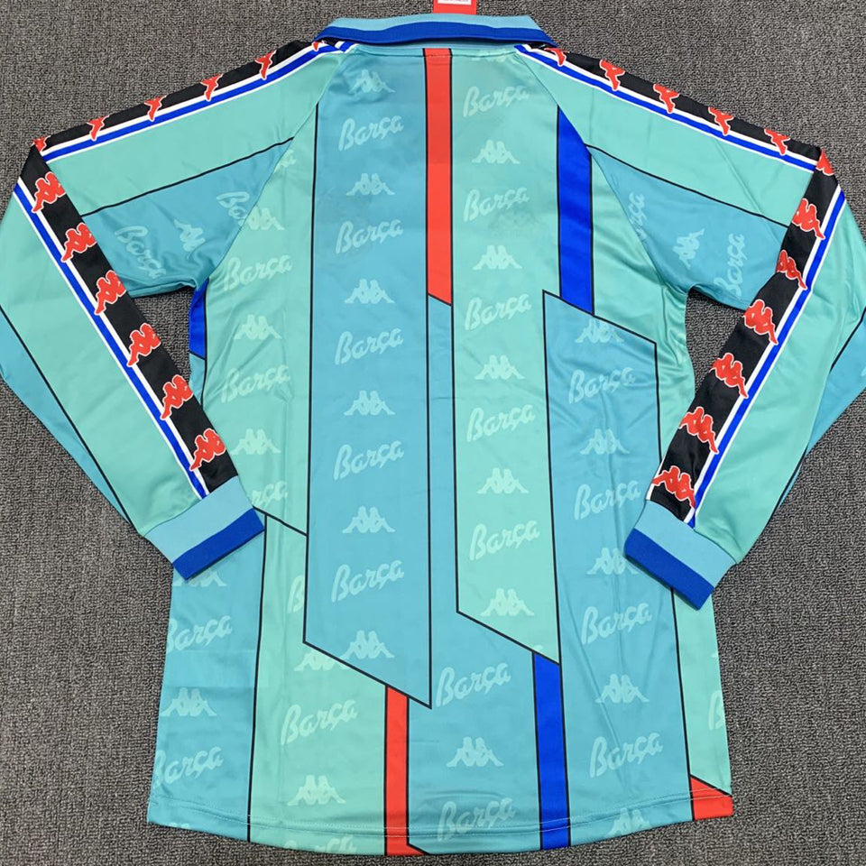 Jersey 1996/97 Barcelona Visitante Manga larga Versión Fan Retro