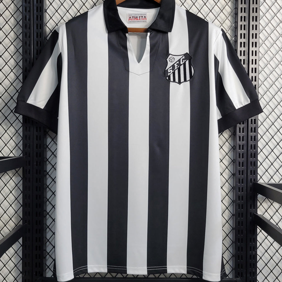 jersey 1958 santos especial manga corta versión fan retro