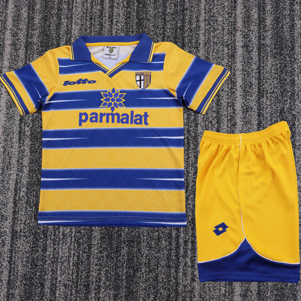 Jersey 1998/1999 Parma Local Manga corta Niño Retro