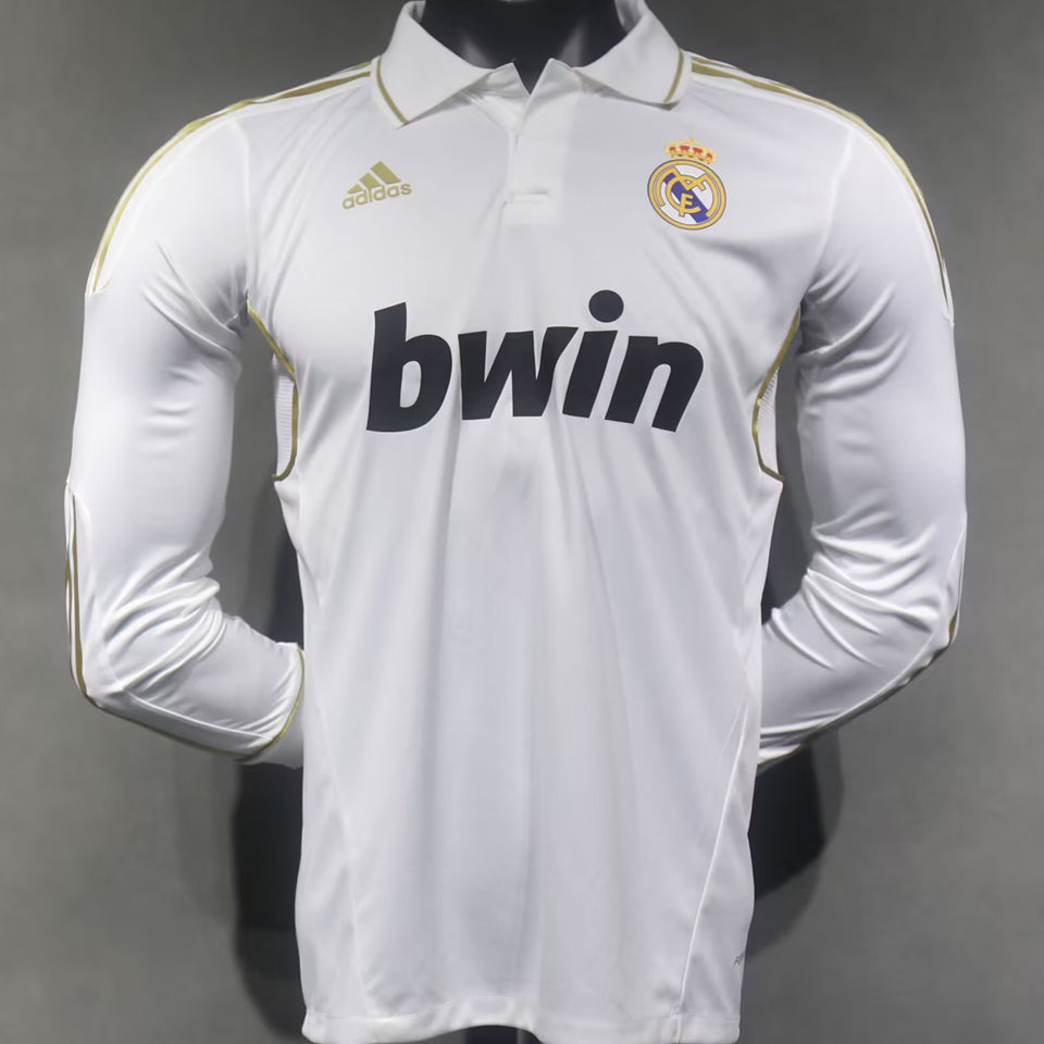 Jersey 2011/12 Real Madrid Local Manga larga Versión Jugador Retro