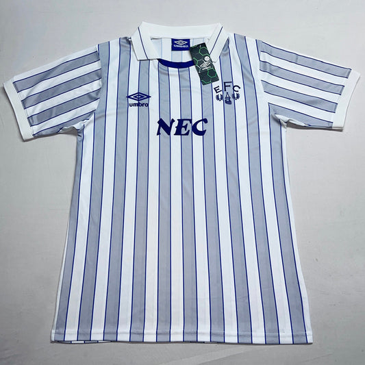 Jersey 1988/90 Everton Visitante Manga corta Versión Fan Retro