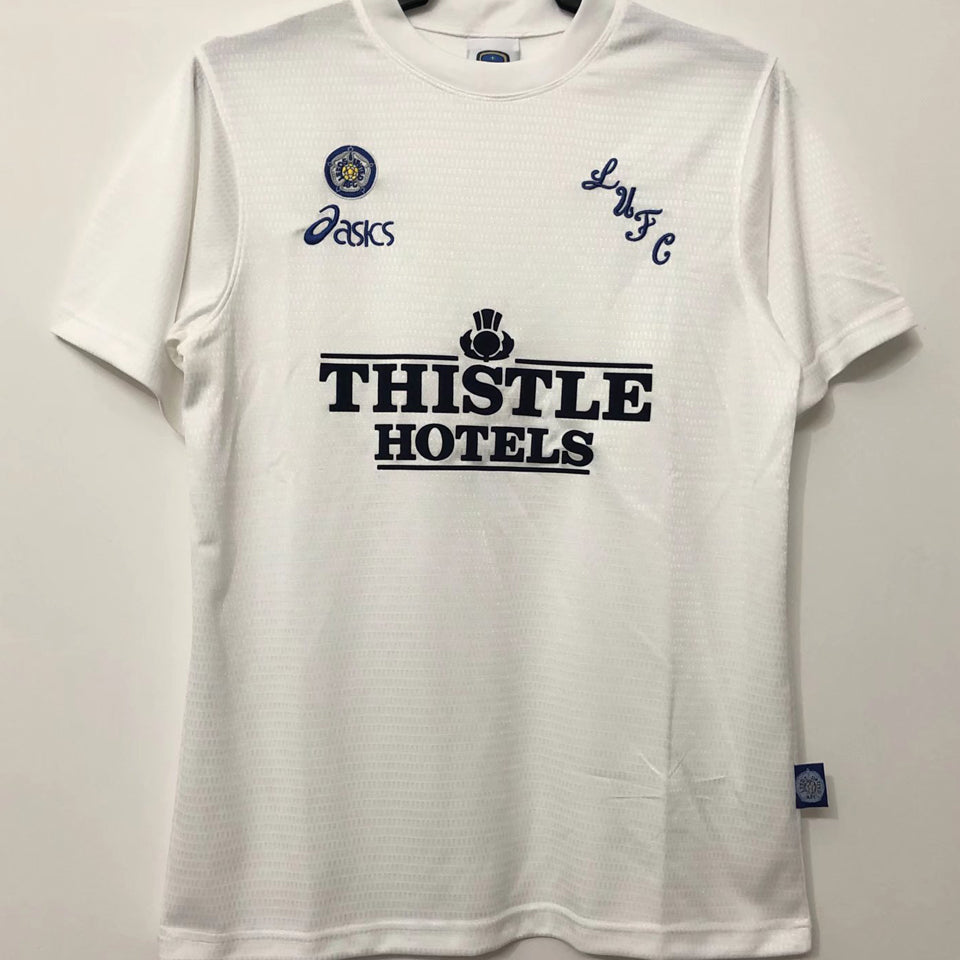 jersey 1995/96 leeds united local manga corta versión fan retro