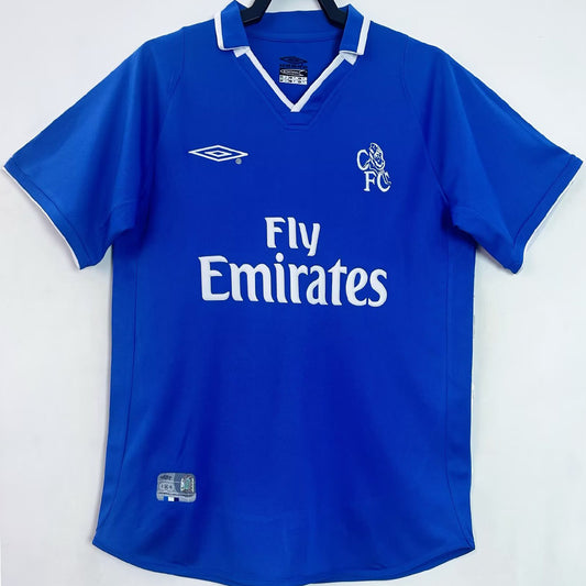 Jersey 2001/03 Chelsea Local Manga corta Versión Fan Retro