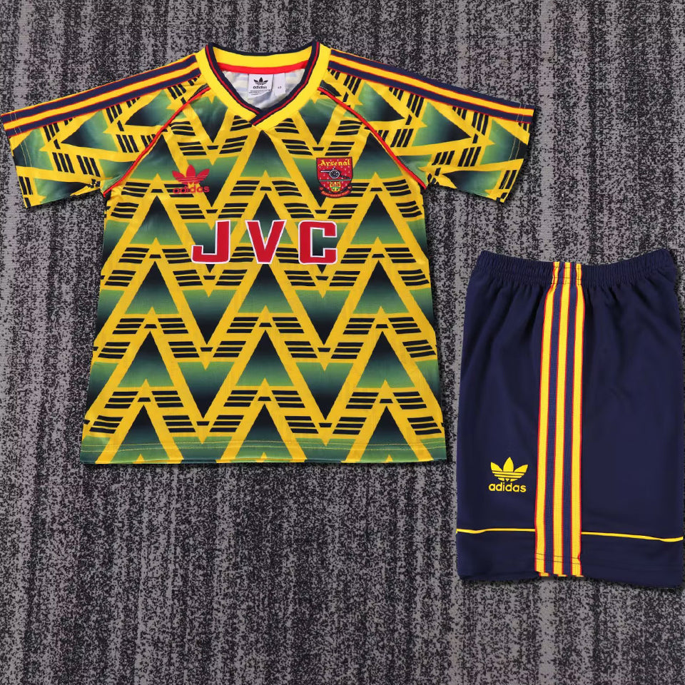 jersey 1991/93 arsenal visitante manga corta niño retro