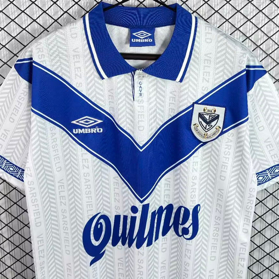 jersey 1996/1997 vélez sarsfield local manga corta versión fan retro