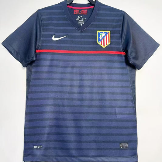 Jersey 2011/2012 Atletico de Madrid Visitante Manga corta Versión Fan Retro