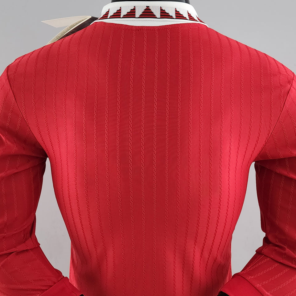 Jersey 2022/23 Manchester United Local Manga larga Versión Jugador