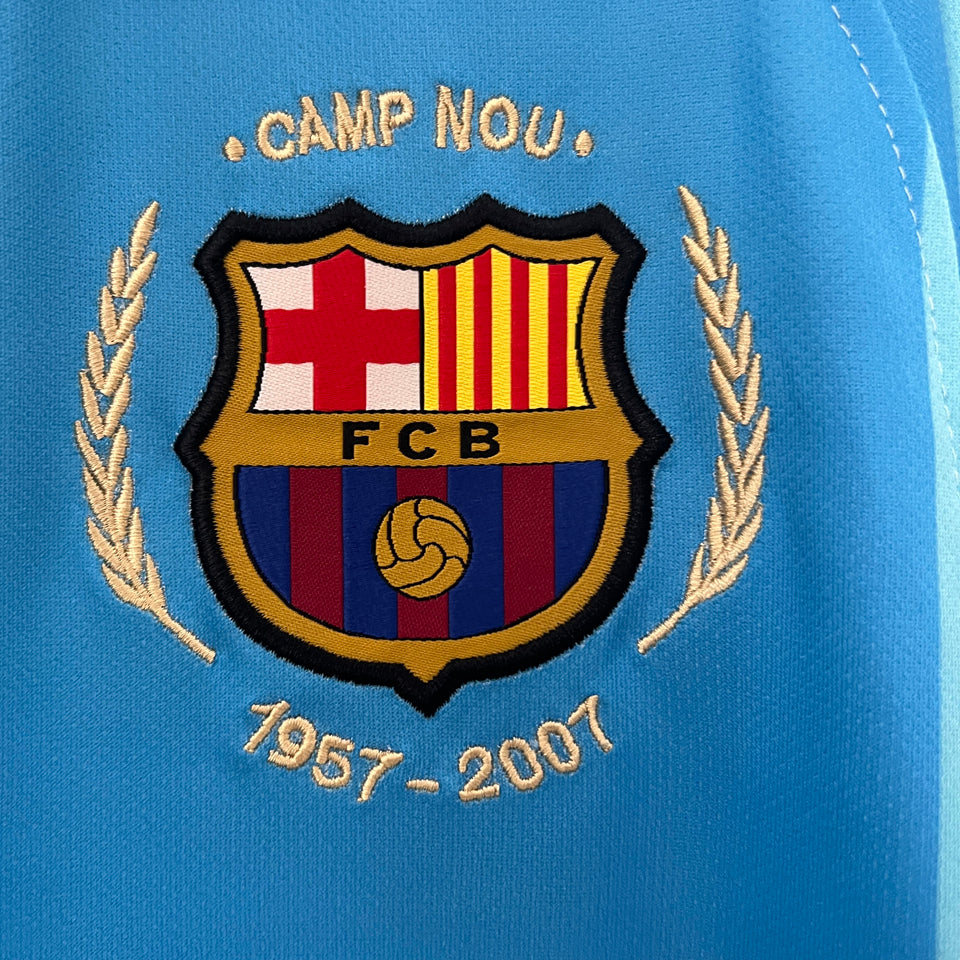 Jersey 2007/08 Barcelona Visitante Manga corta Versión Fan Retro